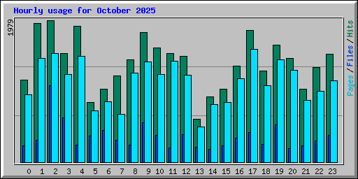 Hourly usage for October 2025